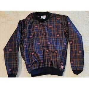 Vintage Tourney Gore-Tex Golf Windshirt Pullover‎ Plaid Windbreaker Jacket Men L